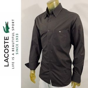 Lacoste Cotton Long Sleeve Button Down Shirt